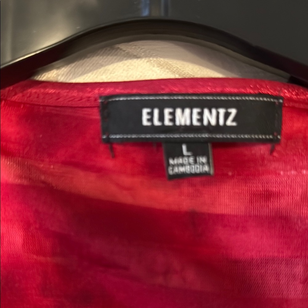 Elementz Red Layered Top - Picture 3 of 3